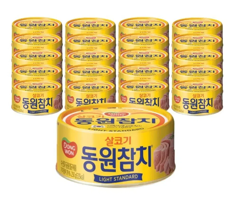 동원라이트참치250GX20캔10캔X2 57900원 1캔3045원단가